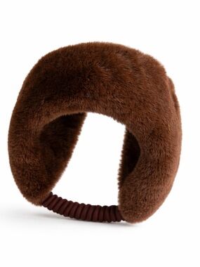 Brown Faux Fur Winter Headband / Ear Warmer